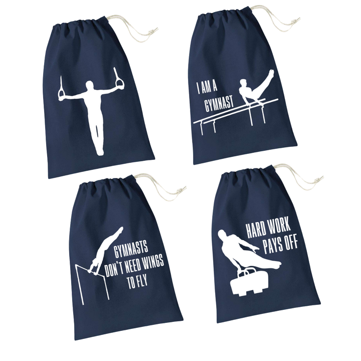 Leather/Loop Bag Navy Men