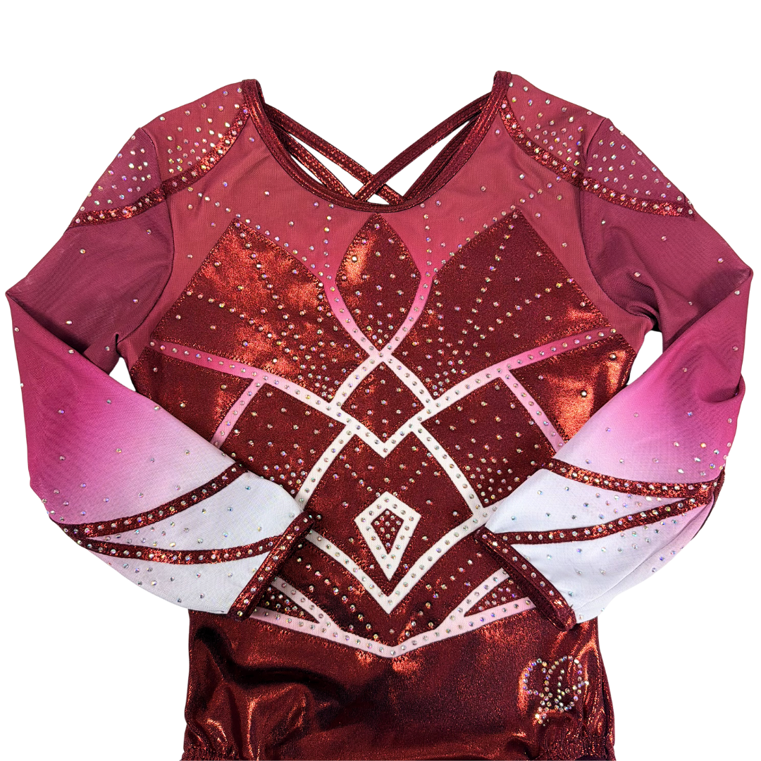 Justaucorps Nova Bordeaux Manches Longues