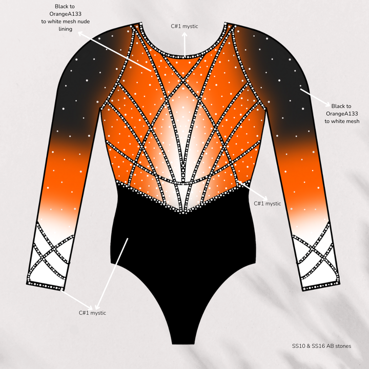 Gymnastics suit GV Barendrecht Sleeveless