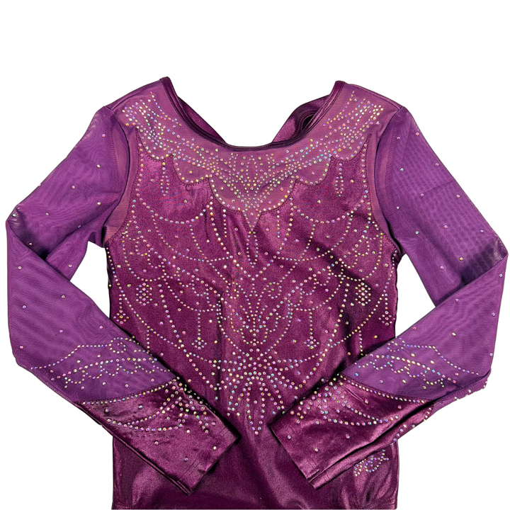 Justaucorps Roxy Aubergine Manches Longues