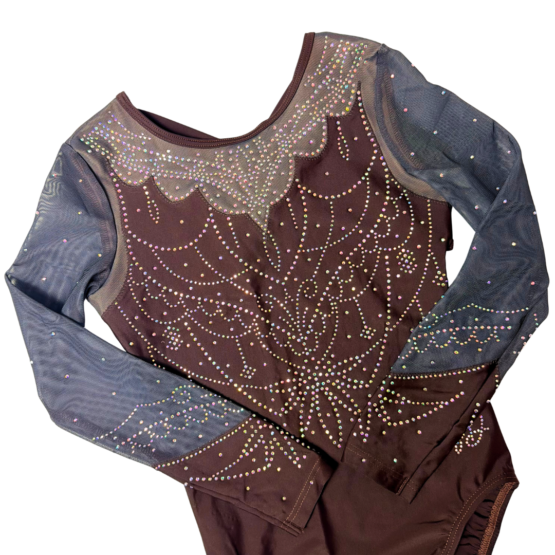 Justaucorps Roxy Marron Manches Longues