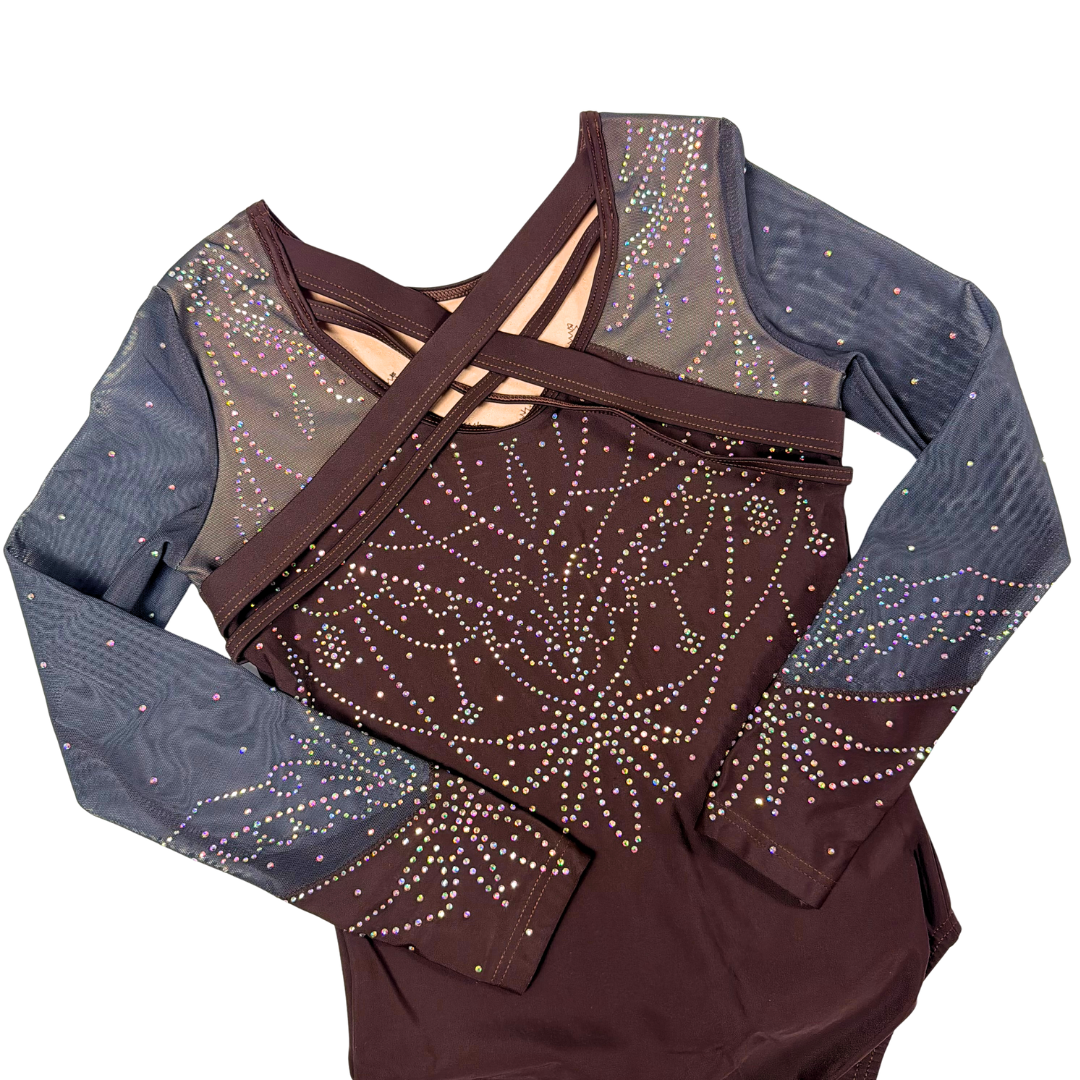 Justaucorps Roxy Marron Manches Longues