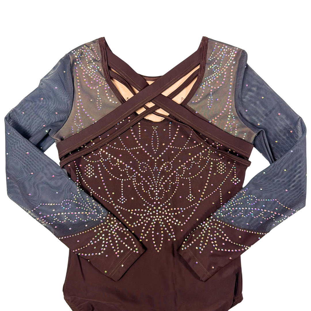 Justaucorps Roxy Marron Manches Longues