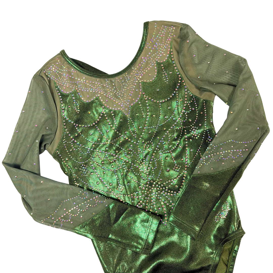 Justaucorps Roxy Kaki Vert Manches Longues