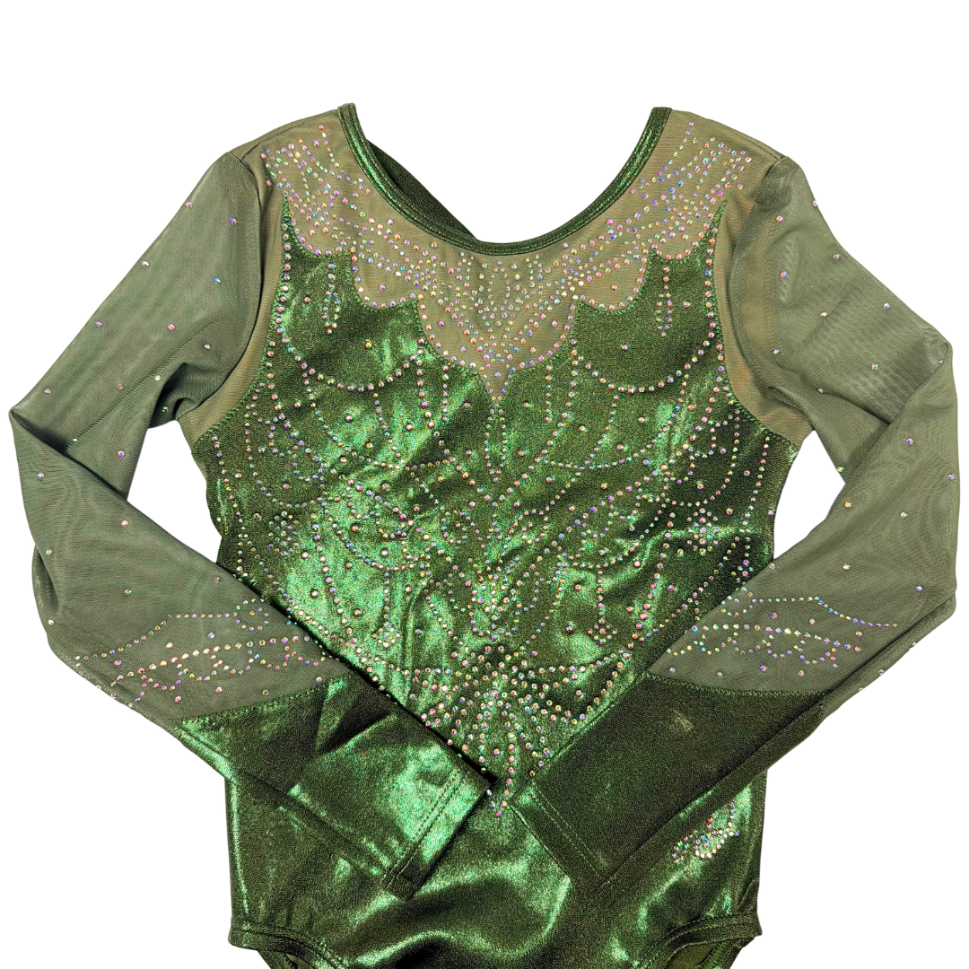 Justaucorps Roxy Kaki Vert Manches Longues