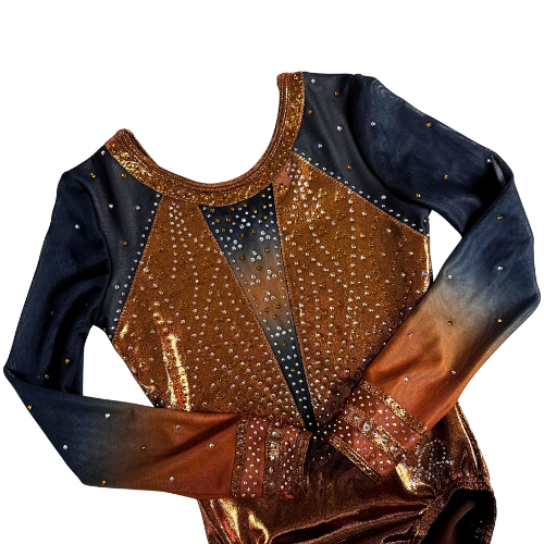 Turnpakje Febe Copper Zwart Lange Mouw