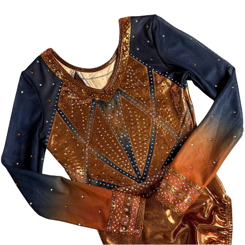 Turnpakje Febe Copper Zwart Lange Mouw