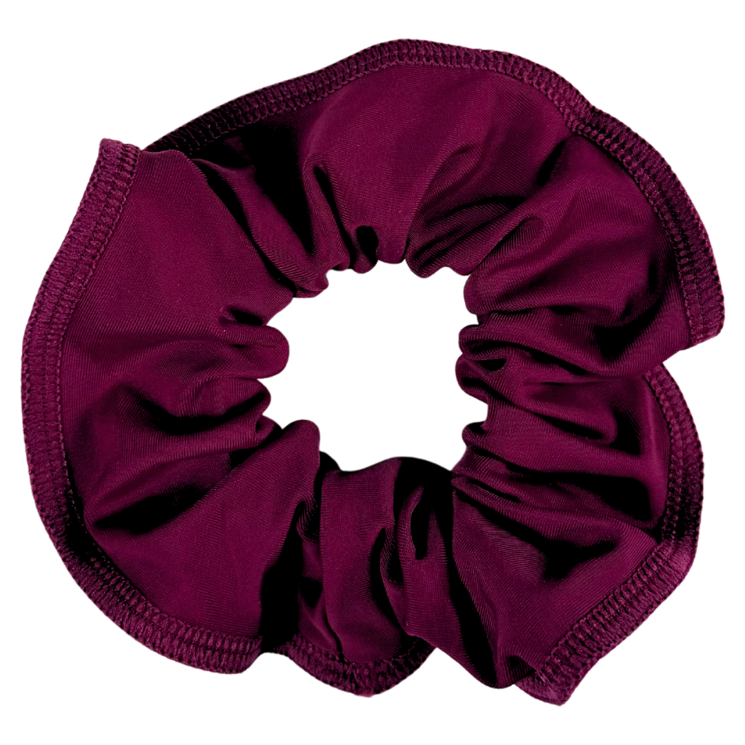 Chouchou aubergine en lycra
