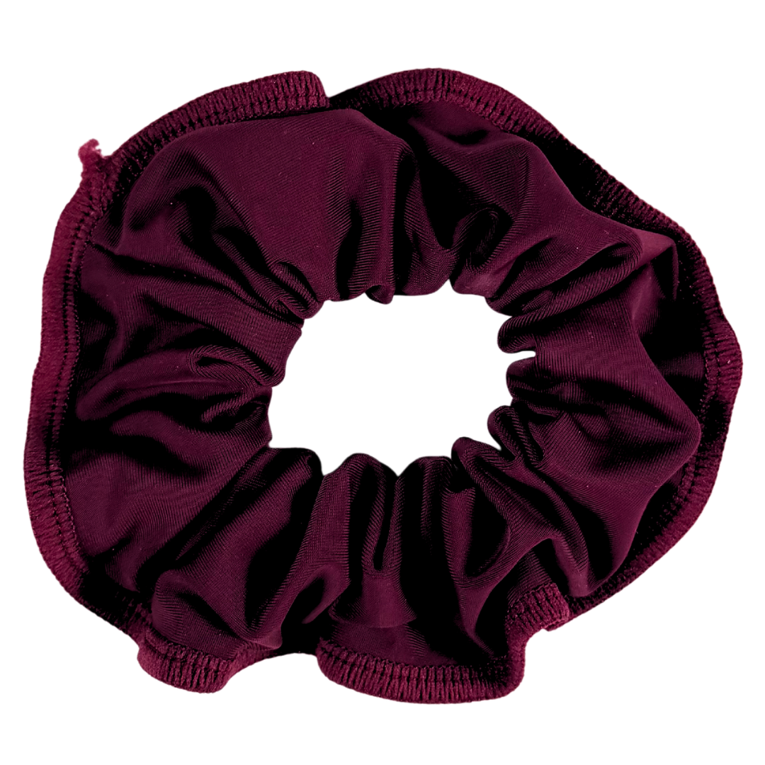 Chouchou aubergine violet lycra