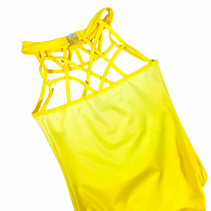 Justaucorps de gymnastique sans manches Jamie Yellow