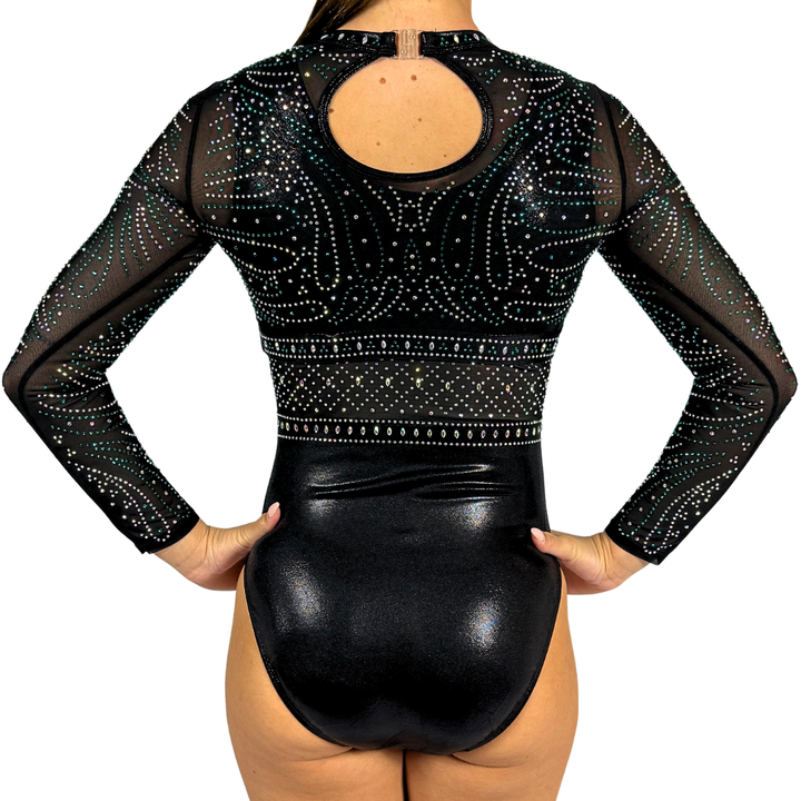Turnanzug Basic Schwarz mit Wendetrikot Abby Schwarz Mint