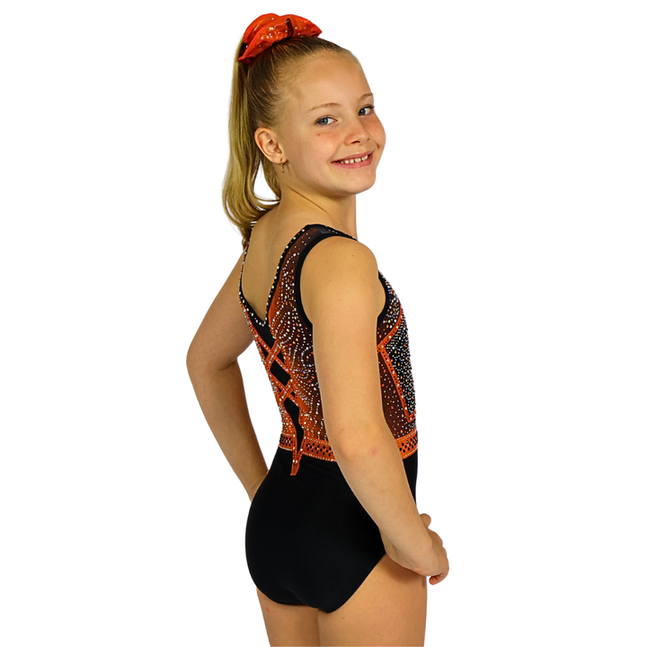 Turnpakje Loua Zwart Oranje