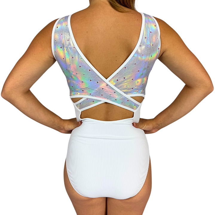 Turnpakje Britt Wit - Ribbed