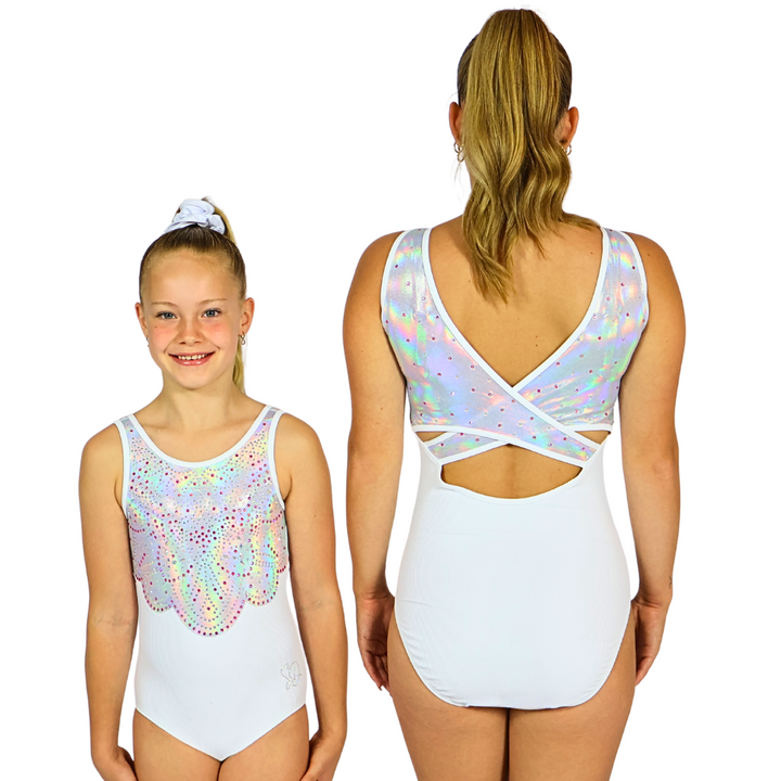 Gymsuit Britt White - Ribbed