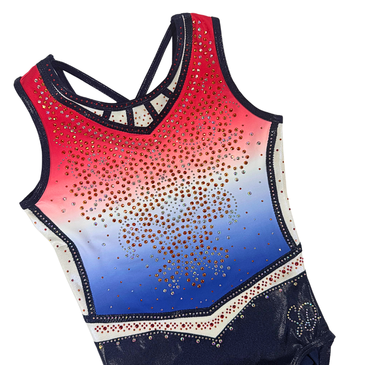 Leotard Danae Red White Blue