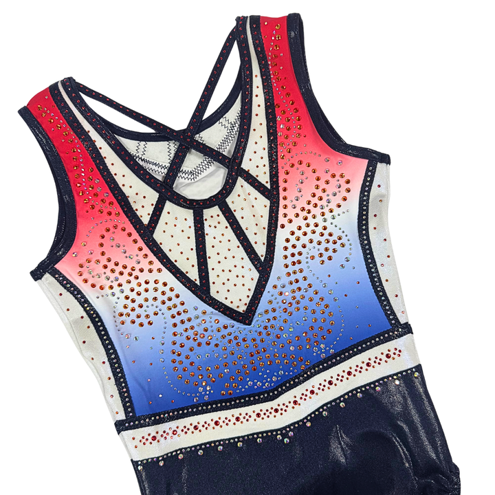Leotard Danae Red White Blue