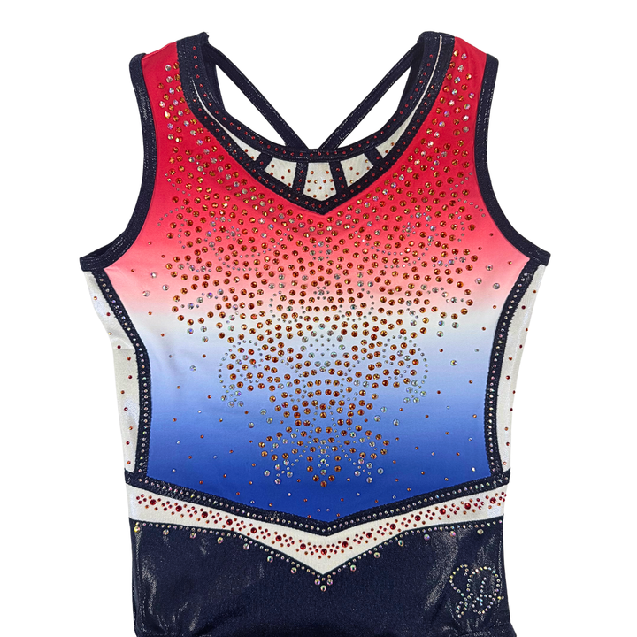 Leotard Danae Red White Blue