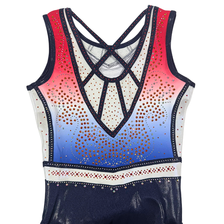 Leotard Danae Red White Blue