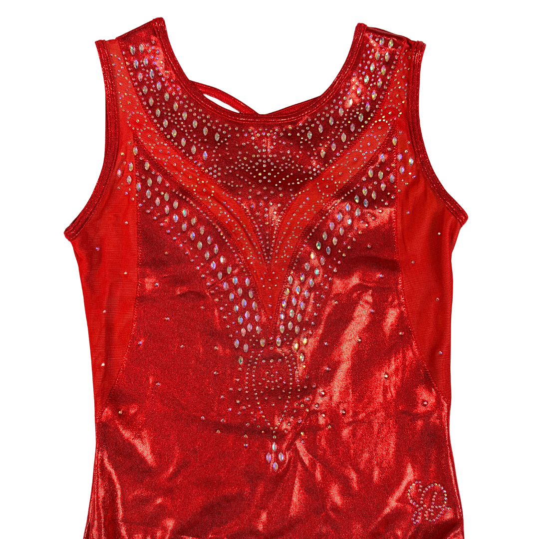 Turnpakje Isa Rood Mouwloos