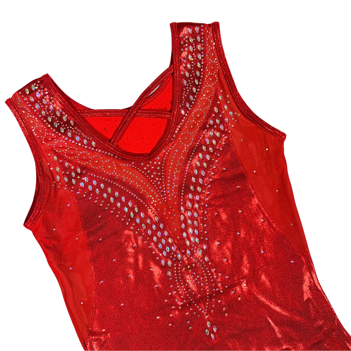 Turnpakje Isa Rood Mouwloos