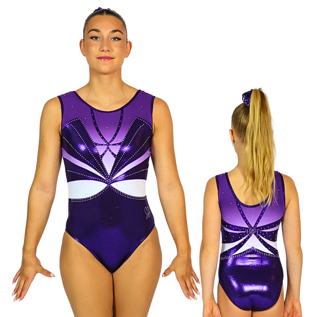 Gymnastics suit Rose Navy White