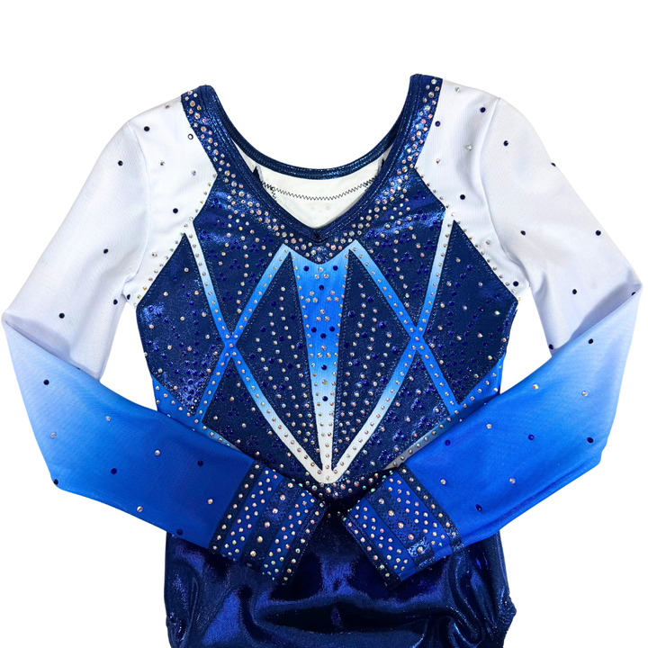 Turnpakje Febe Royal Blauw Wit Lange Mouw