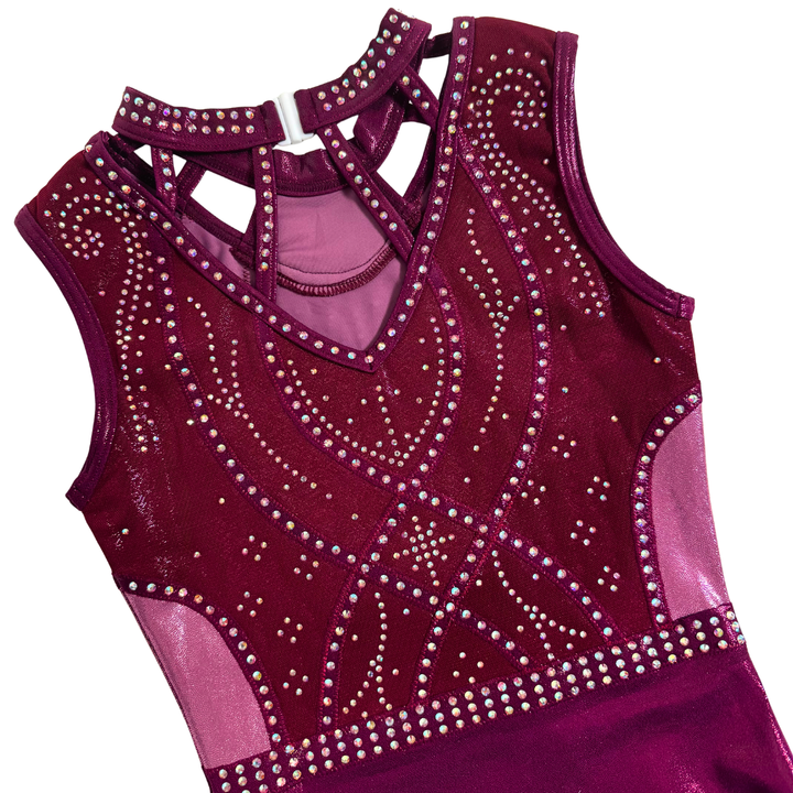 Turnpakje Elsa Aubergine Mauve Mouwloos