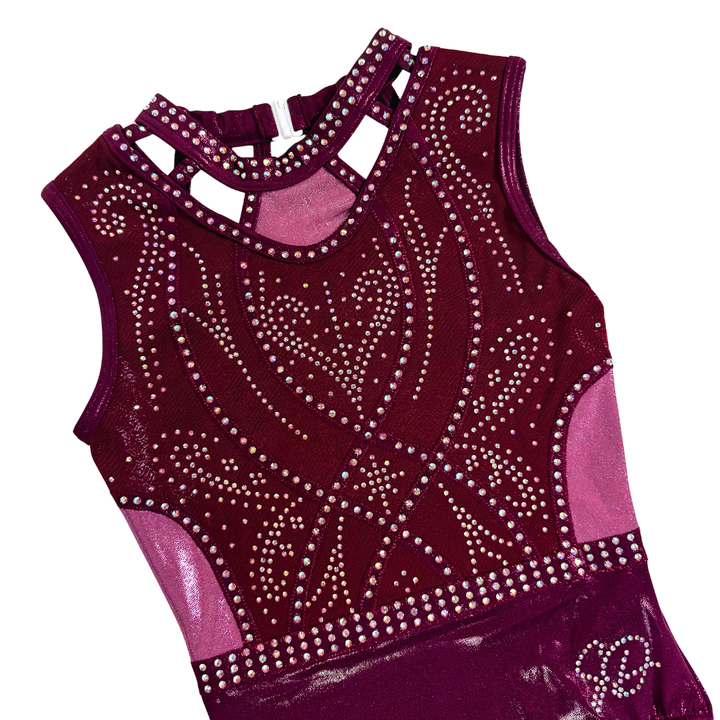 Turnpakje Elsa Aubergine Mauve Mouwloos