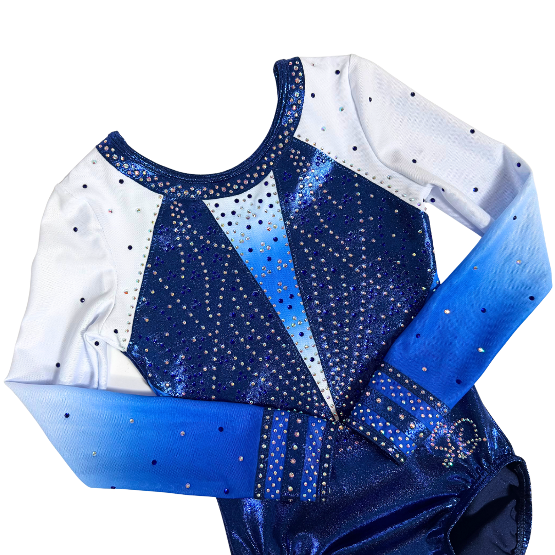 Turnpakje Febe Royal Blauw Wit Lange Mouw