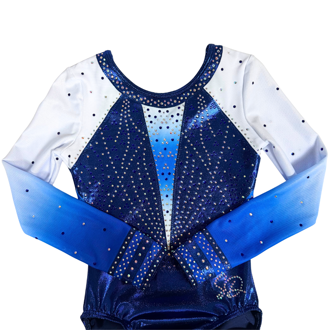 Turnpakje Febe Royal Blauw Wit Lange Mouw