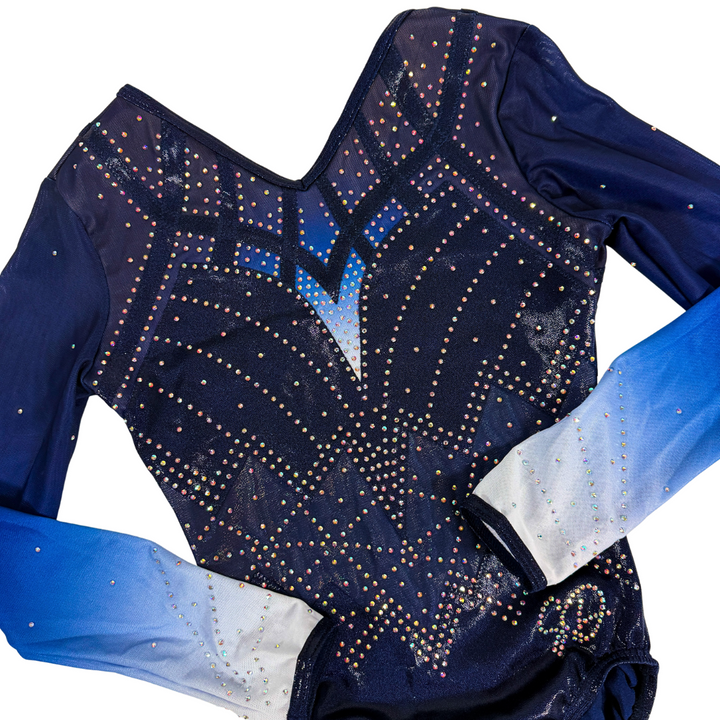 Fenna Navy Long Sleeve Gymnastics Leotard