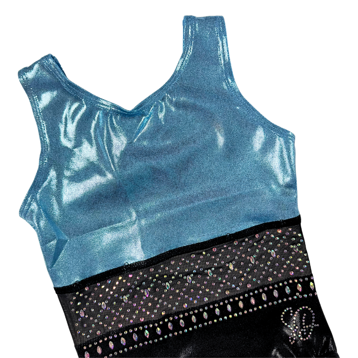 Turnpakje Basic Baby Blauw Zwart Mouwloos