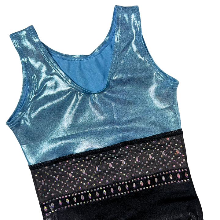 Turnpakje Basic Baby Blauw Zwart Mouwloos