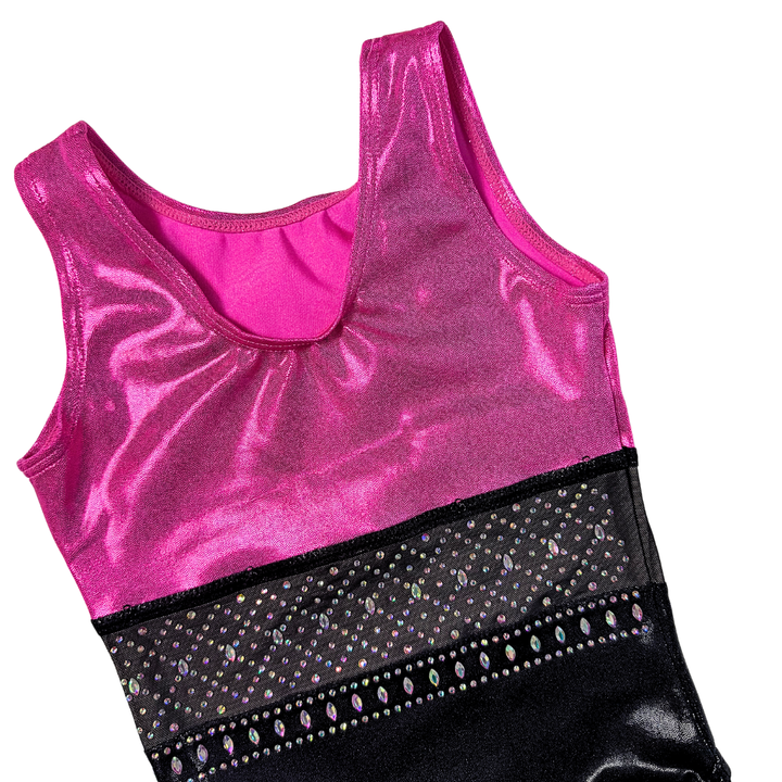 Turnpakje Basic Roze Zwart met Turntopje Mae Wit Roze