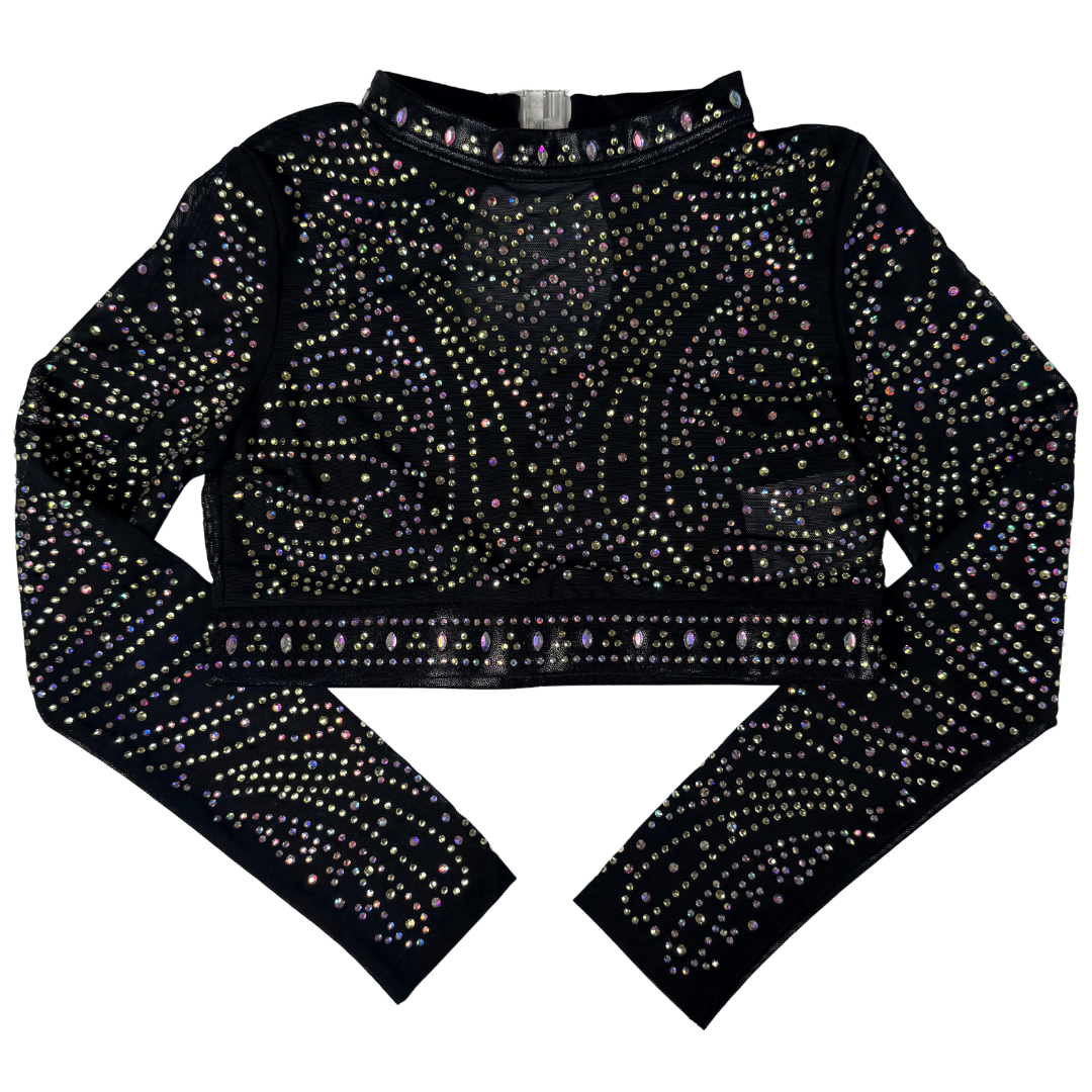 Basic Leotard Gold Black with Abby Leotard Top Black Gold