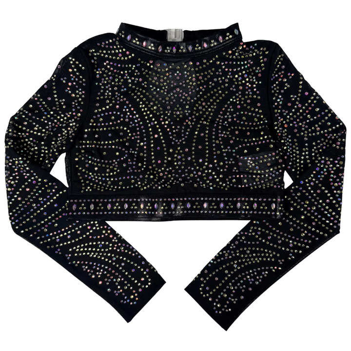 Basic Leotard Gold Black with Abby Leotard Top Black Gold