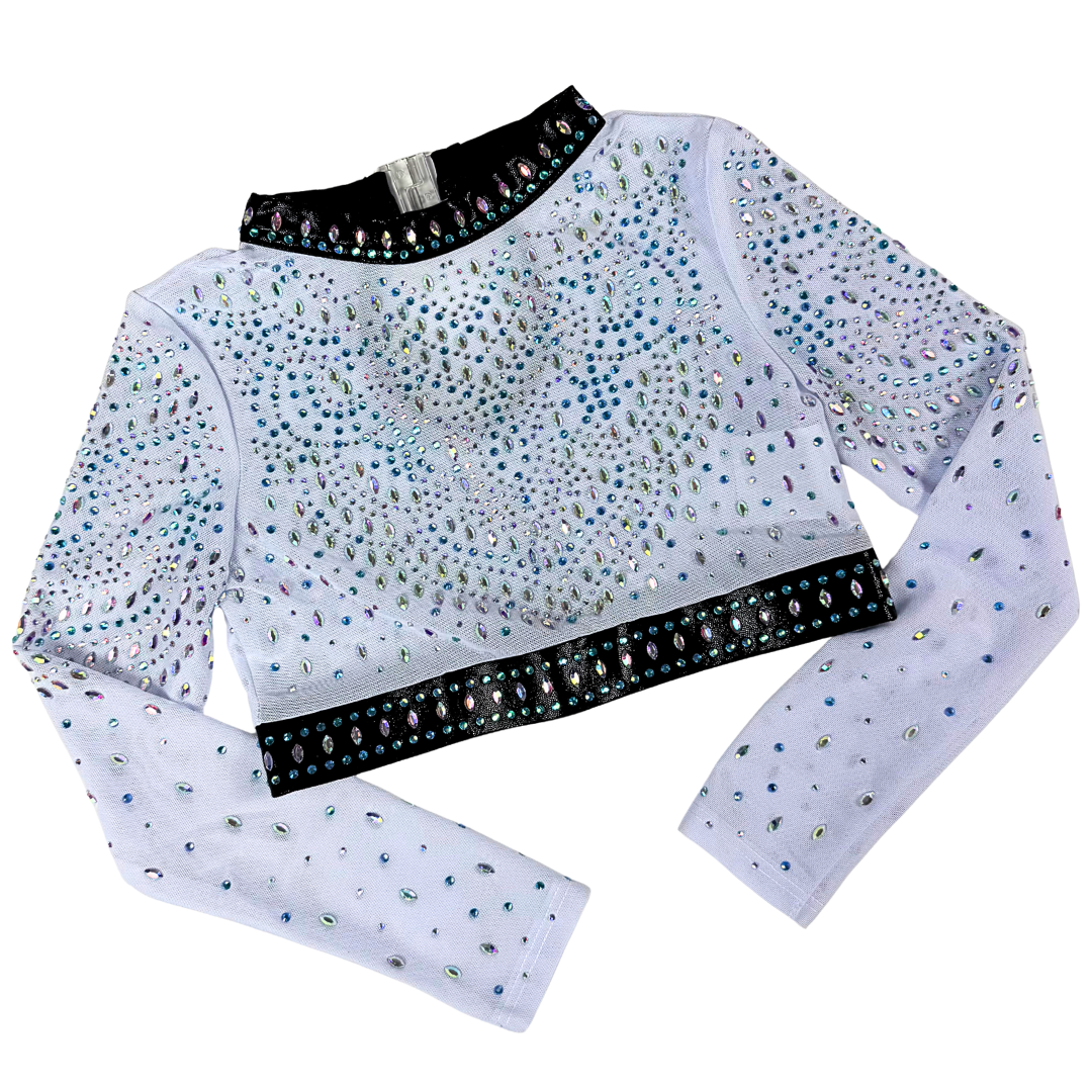 Gym top Mae White Light blue