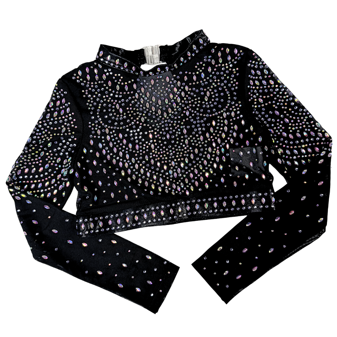 Gym Top Mae Black Lilac