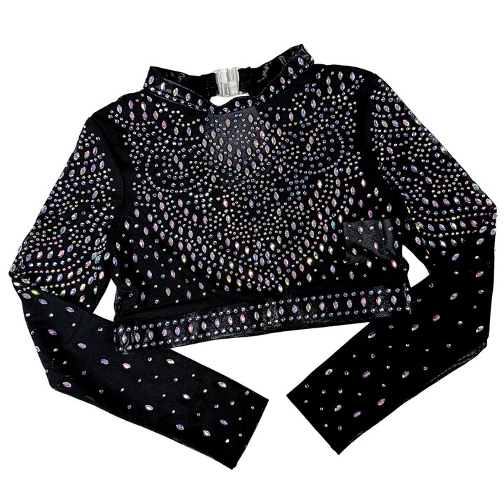 Gym Top Mae Black Lilac