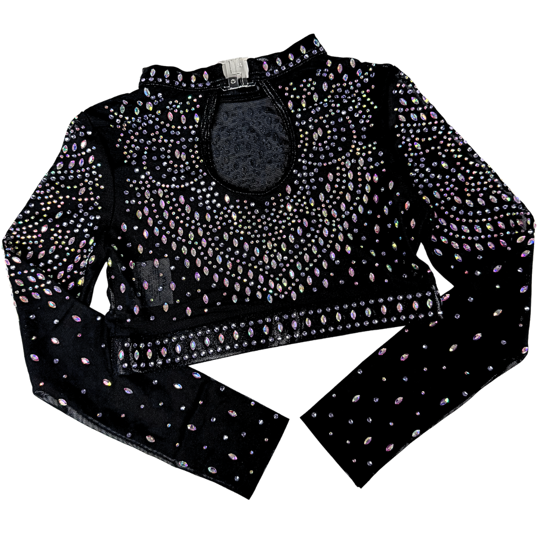 Gym Top Mae Black Lilac