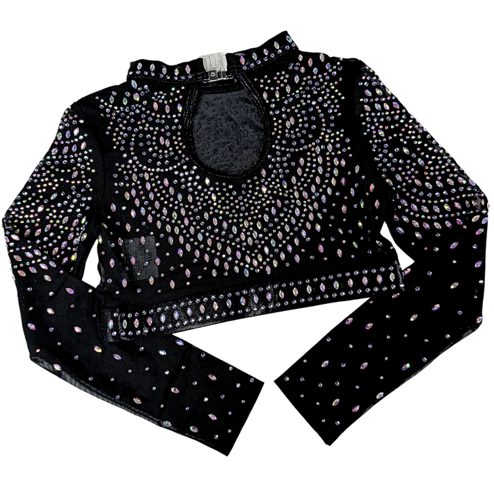 Gym Top Mae Black Lilac