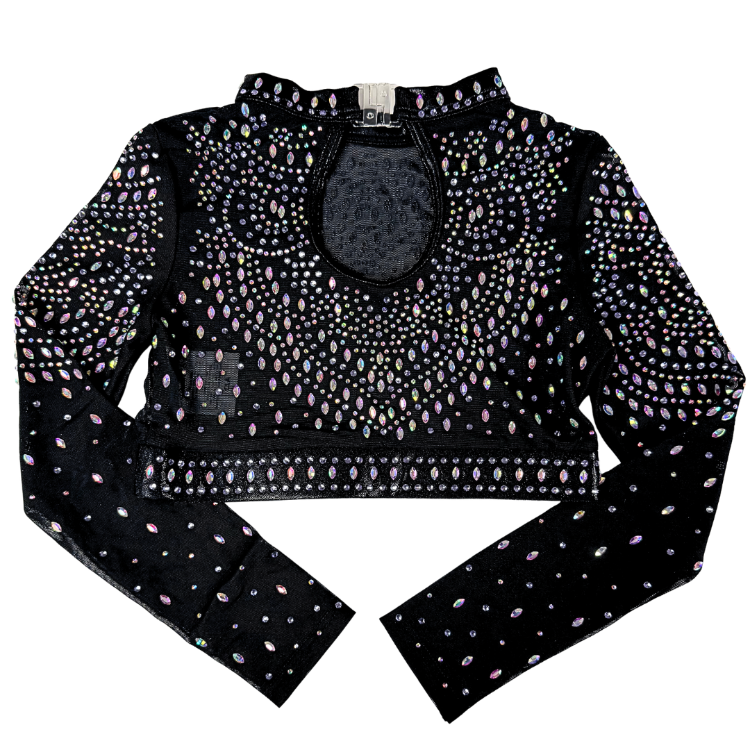Gym Top Mae Black Lilac