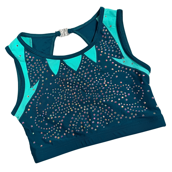 Top de gymnastique Fien sarcelle