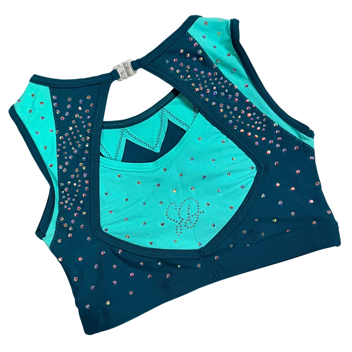 Top de gymnastique Fien sarcelle