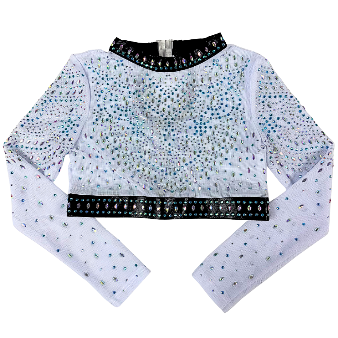 Turnpakje Basic Baby Blauw Zwart met Turntopje Mae Wit Lichtblauw