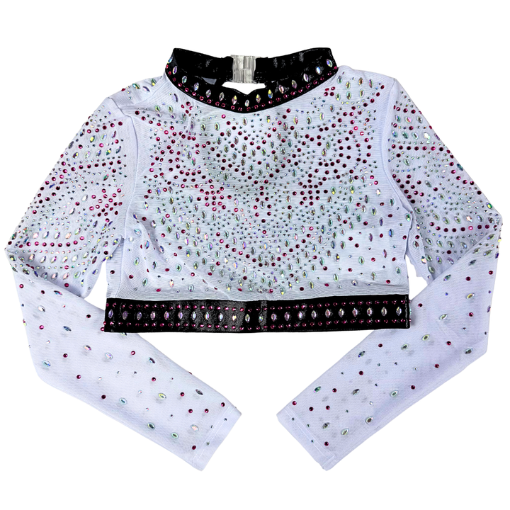 Turnpakje Basic Roze Zwart met Turntopje Mae Wit Roze