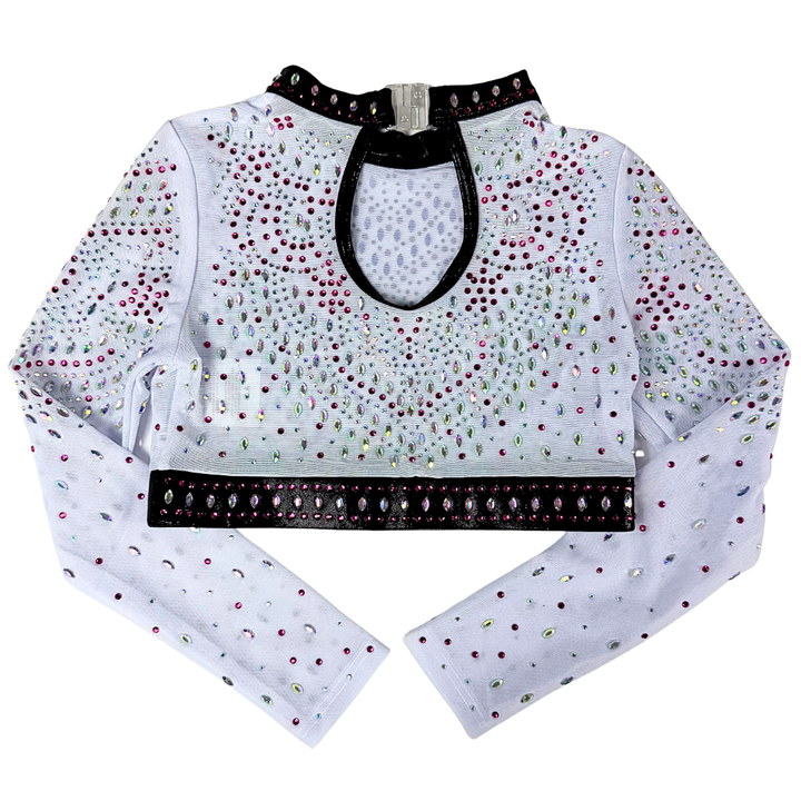 Turnpakje Basic Roze Zwart met Turntopje Mae Wit Roze