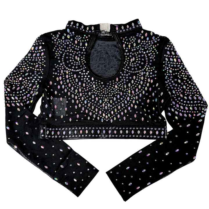 Gymnastics Leotard Basic Black with Gymnastics Top Mae Black Lilac