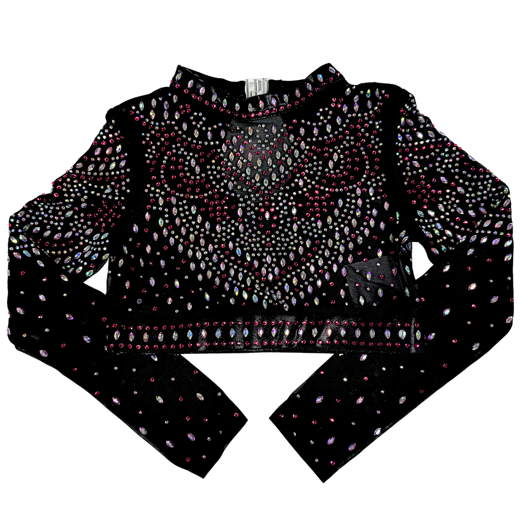 Turnpakje Basic Roze Zwart met Turntopje Mae Zwart Roze