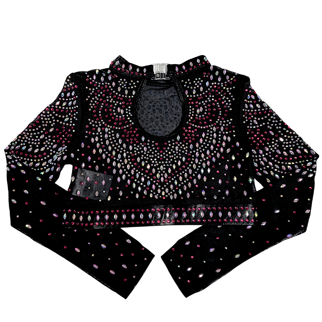 Turnpakje Basic Roze Zwart met Turntopje Mae Zwart Roze